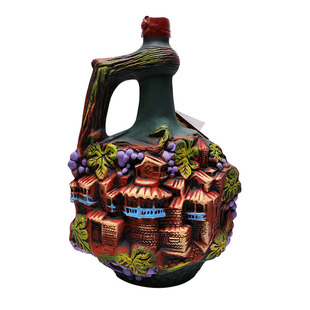 （格鲁吉亚原瓶进口）陶罐红葡萄酒 1升 半甜型 聚会 宴请 礼品酒