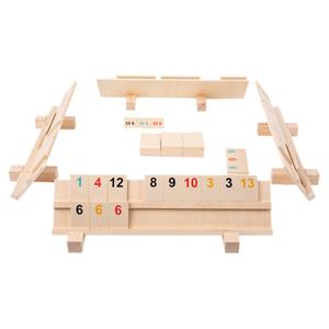 以色列数字麻将游戏牌桌面多人益智卡拉牌密休闲聚会豪华版玩具