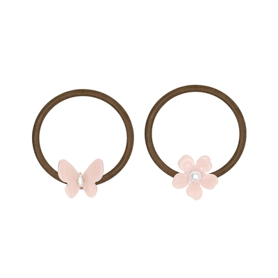 SHINE萱子海棠系列花朵蝴蝶皮筋