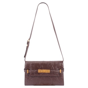 曼哈顿包包植鞣牛皮斜挎包