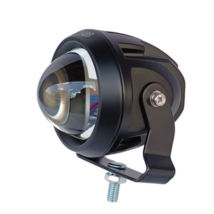 LED双光双色透镜黄白远近光一体射灯3寸远光炮车顶前杠雾灯探照灯