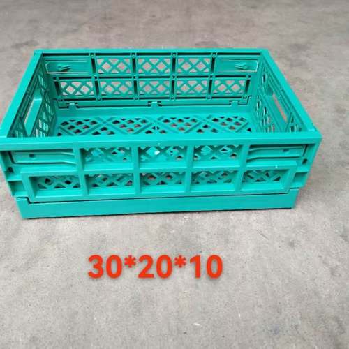 超市塑料折叠筐水果筐可折周转框水果店摆台展示筐多功能货架收纳