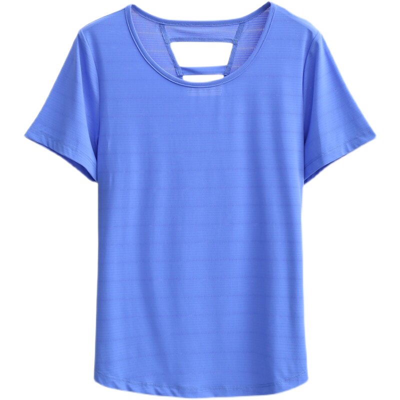 瑜伽服女冰丝速干短袖跑步速干衣