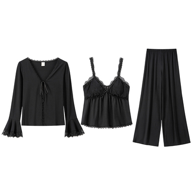 RoseTree莫代尔蕾丝睡衣三件套