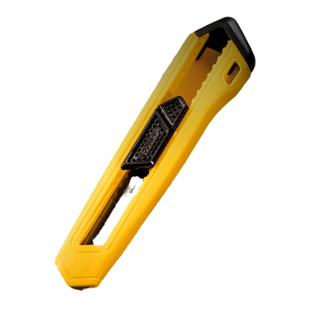 得力美工刀大号18mm壁纸刀黑色裁纸刀家用开箱刀高碳钢SK5拆快递