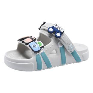 儿童凉鞋男童拖鞋2025夏季新款防滑大童凉拖鞋男孩宝宝外穿沙滩鞋