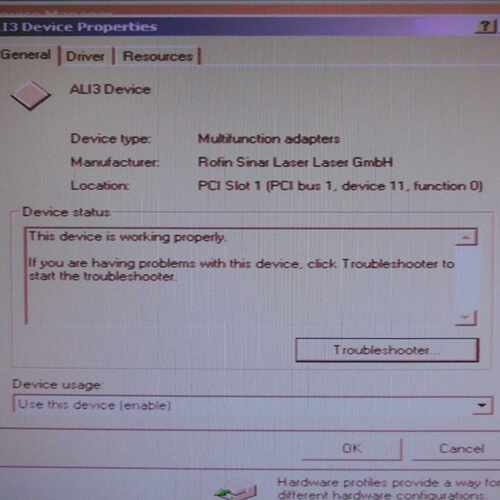 Rofin Sinar 120300718-00073 ali3_v30.ddf & 120300655-00092 O
