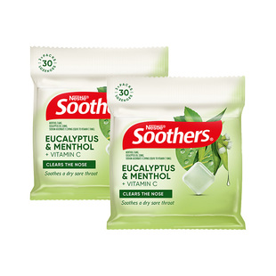 雀巢进口护嗓喉糖桉叶薄荷味蜂蜜柠檬味润喉糖30粒/2包日常送礼