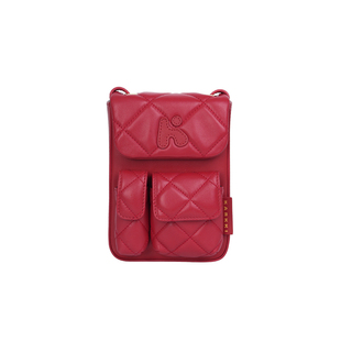 张淼怡同款 KARKKI/个奇利是包头层牛皮羊皮设计感单肩斜挎腋下包