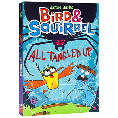 进口英文原版Bird & Squirrel #5: Bird & Squirrel All Tangled Up小鸟和松鼠系列3-6岁全彩儿童卡通故事漫画书趣味幽默绘本