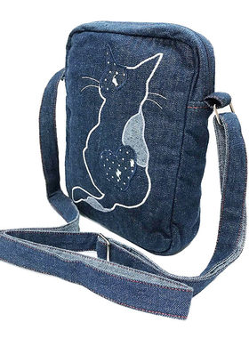 原创日本卡拉猫限量品牌牛仔女包