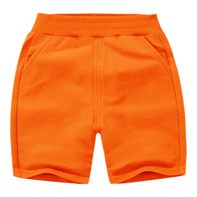 儿童吉的幼儿园校服春秋卫裤男童橙色白色冬季长裤橘色堡莫代尔裤