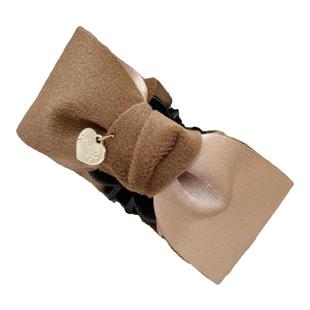 网红秋冬美拉德蝴蝶结抓夹双面缎带公主头碎发夹女小号刘海夹头饰