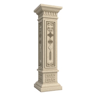 中国结罗马柱方柱模具带槽光板中式造型大门造型方形建筑模板