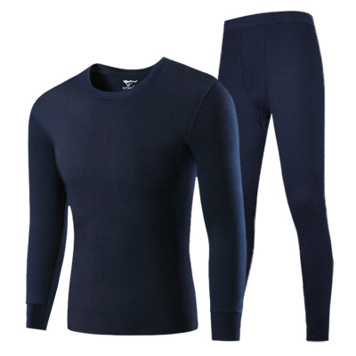 七匹狼男款纯棉保暖内衣套装秋衣