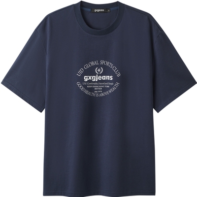 【凉感】gxgjeans男装 环形字母简约潮流休闲短袖T恤男 26夏新品