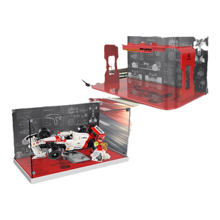 KGBOX乐高ICONS10330迈凯伦MP4/4F1与埃尔顿塞纳赛车亚克力展示盒