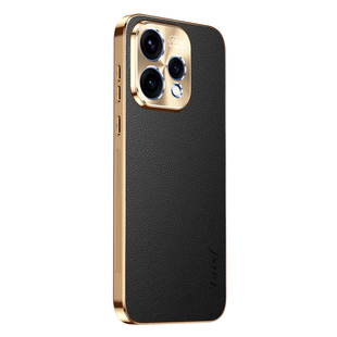 适用opporeno15c手机壳reno15c荔枝纹保护套合金镜头oppo全包PMD110防摔5g电镀硅胶软男女新款oppopmd高级感