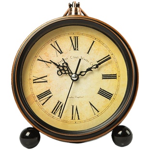 欧式复古小闹钟迷你摆台式钟表摆件座钟床头客厅新款老式时钟桌面