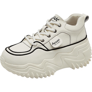 艾斯臣老爹鞋新款女款夏季轻便厚底增高休闲鞋女百搭学生女鞋