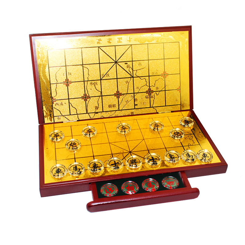 水晶中国象棋透明棋子