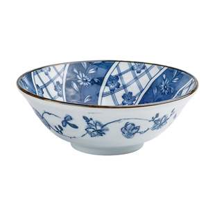 有古窑日本进口米饭碗陶瓷釉下彩汤碗面碗菜碗家用日式餐具高脚碗