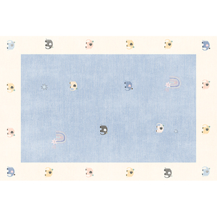 地毯儿童房多巴胺客厅宝宝爬行垫阅读区房间可爱女孩卧室床边地垫