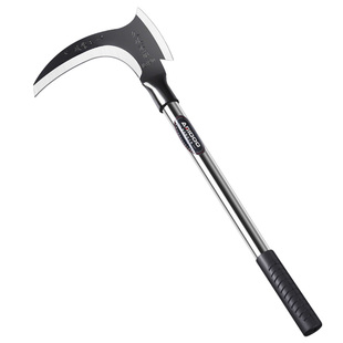 高锰钢双砍镰刀砍割两用割草刀砍柴刀农用工具户外除草刀长柄开刃