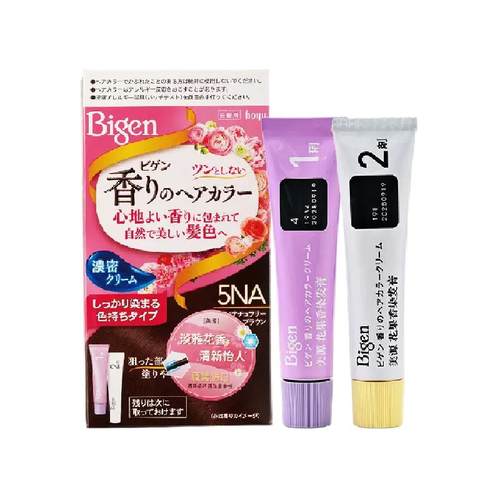 美源日本原装进口植物萃取遮白染发剂膏花果香男女流行色