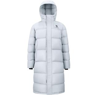 骆驼男装羽绒服男长款过膝冬季连帽加厚保暖防风防泼水极寒外套