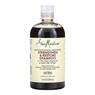 香港直邮iHerb sheamoisture洗发水强韧发质持久蓬松384ml正品