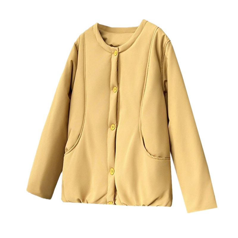 胖mm显瘦大码轻薄棉服保暖外套女