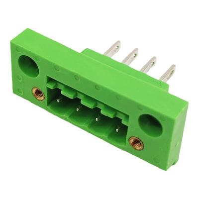 5.08公母对插接线端子2EDGWB-5.08可穿墙固定面板配弹簧插头