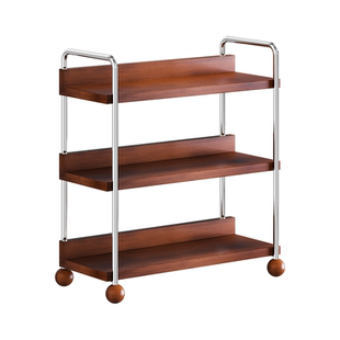 中古实木多层杯架餐边柜放茶杯咖啡马克杯水杯收纳架子桌面置物架