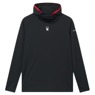 SPYDER蜘蛛秋冬男子TRAINING半高领连帽打底上衣长袖T恤23CF409M