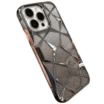 【高级闪粉】立体菱格气囊手机壳