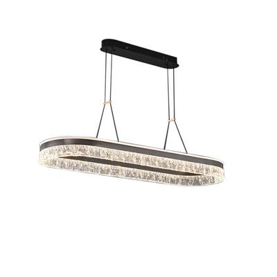 意式轻奢长条餐厅吊灯椭圆形高端设计师艺术岛台灯极简餐桌灯具