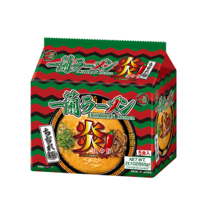 一兰拉面炎卷面原装进口日本拉面速食面辣味方便面袋装