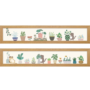 起贝北欧风格收纳挂画小尺寸装饰画玄关鞋柜上方餐厅背景墙画小画