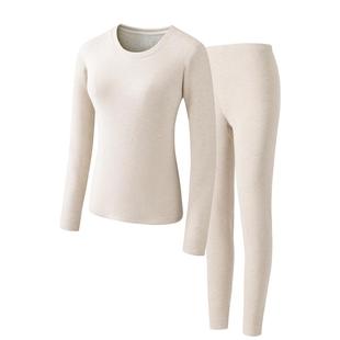 CarreKenbt山羊绒女士保暖内衣套装加厚德绒冬季纯色棉质保暖衣女