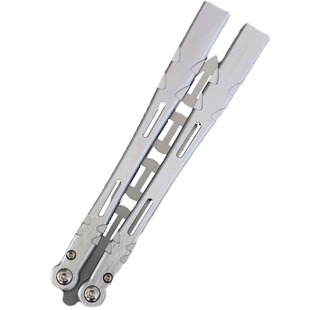 班输造物一体铝柄未开刃练习刀花式甩刀外星人水果刀折叠小刀