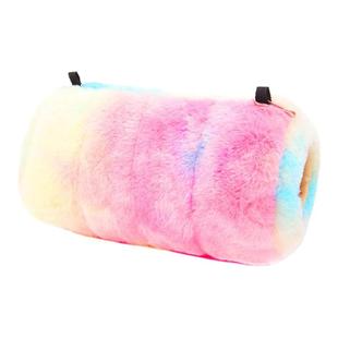 小宠过冬棉窝松鼠蜜袋鼯吊床花枝鼠鹦鹉彩色保暖毛绒隧道直筒吊窝