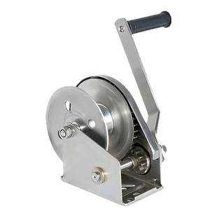 沪工304不锈钢手动绞盘双向自锁手摇绞车卷扬机小型吊机污水厂用