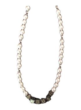 MONA张绮贤同款字母珍珠项链