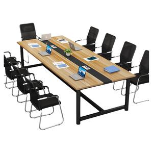 办公桌长桌实木会议桌稳定电脑桌