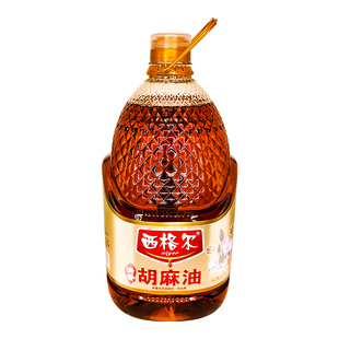 西格尔新疆清香胡麻油5升食用油正宗胡麻油正品热榨纯正亚麻籽油