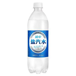 上海延中盐汽水600ml*12瓶碳酸饮料0脂肪补充盐分解渴网红气泡水
