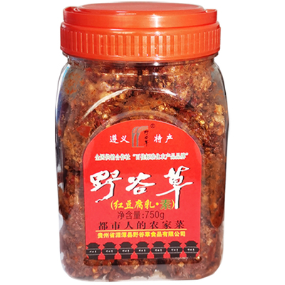 素豆腐乳大瓶装750g野谷草