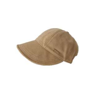 2025新款秋冬鸭舌帽渔夫帽遮阳宽檐休闲百搭显脸小高品质毛呢帽子