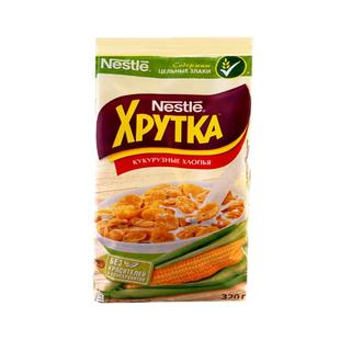 俄罗斯进口雀巢玉米片酥脆谷物即食儿童早代餐巧克力圈球蜂蜜燕麦